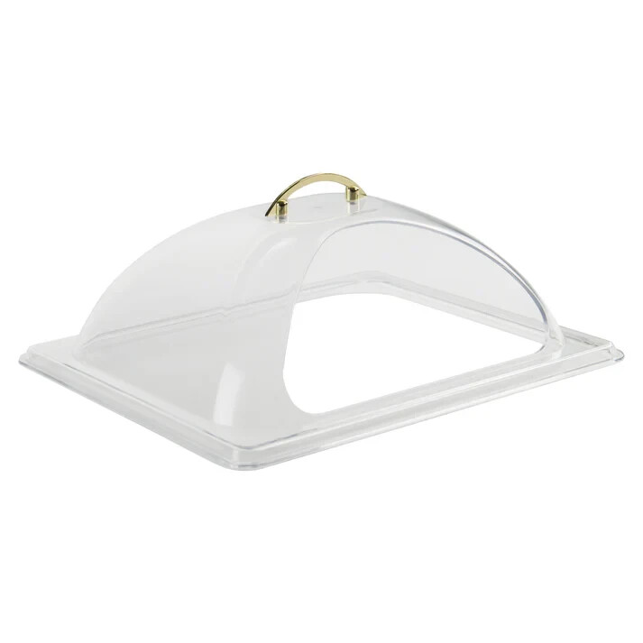Winco Dome Cover with Side Cut, Half Size, Polycarbonate