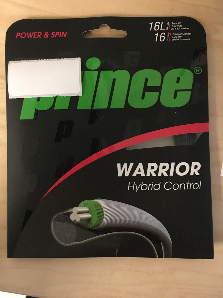 Prince Warrior Hybrid Control 16L/16 tennis string, new