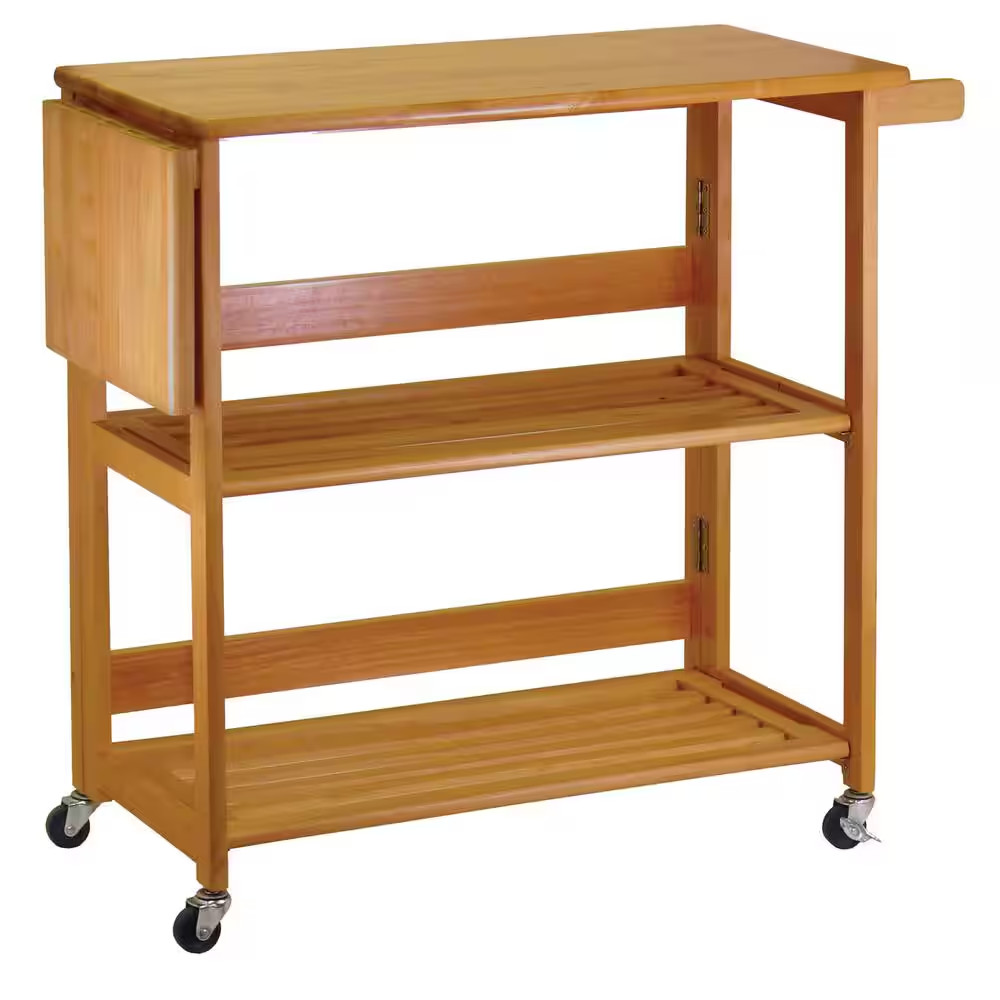 Radley Oak Kitchen Cart with Drop Leaf