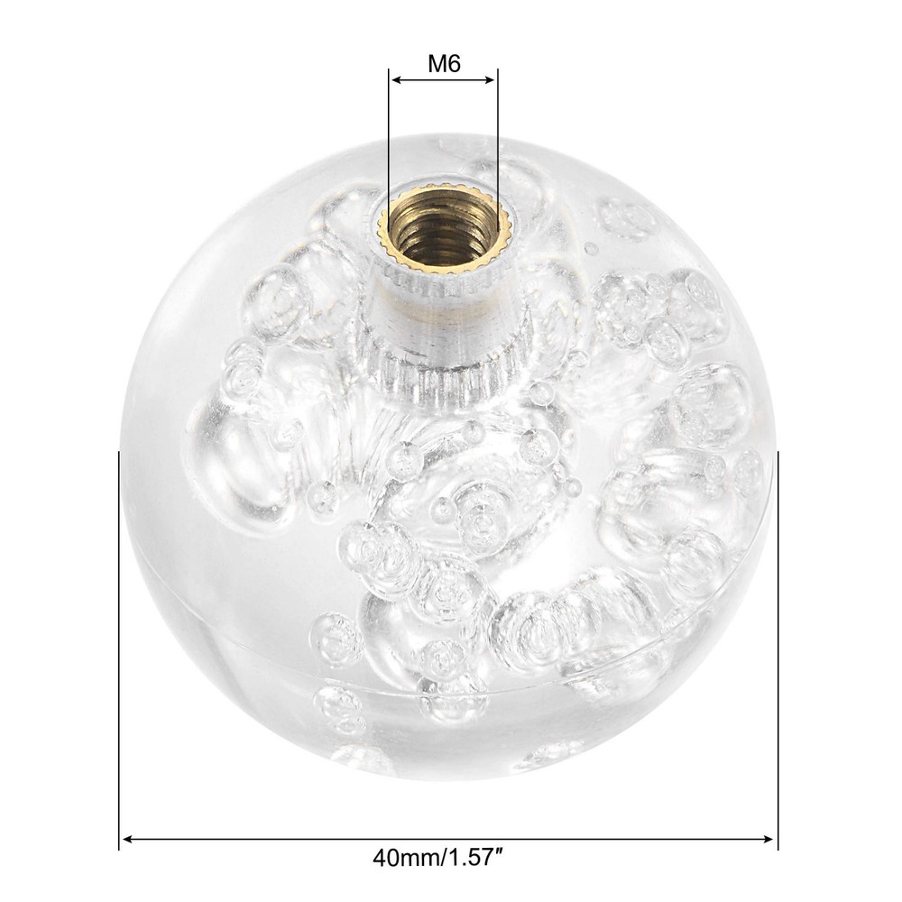 Top Handle Ball Head Joystick M6 Clear 2 Pack