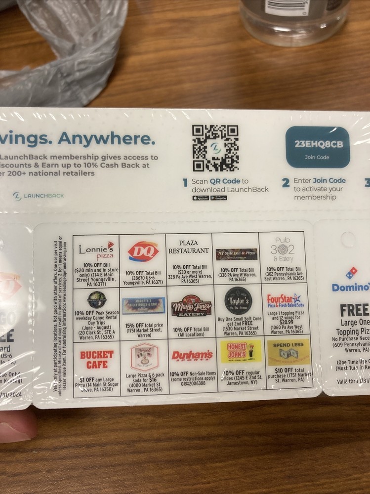 Launch Card For Food