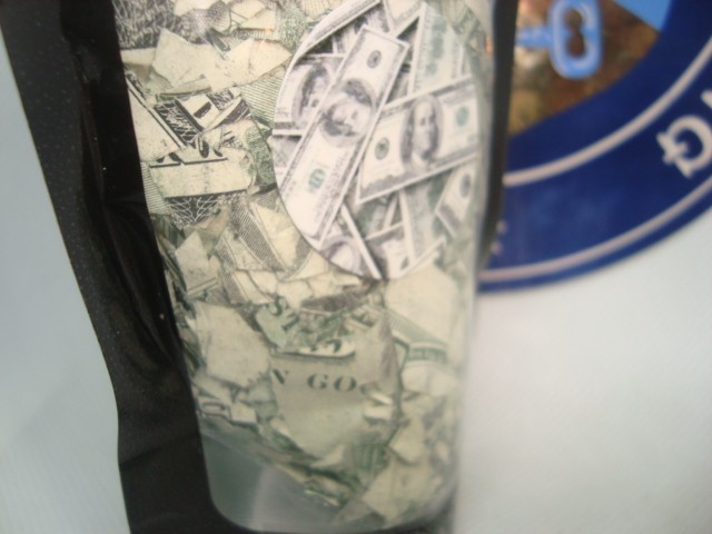 Vtg RARE RUFF Chunky Shredded Currency Money All $100 one-Hundred Dollar Notes B