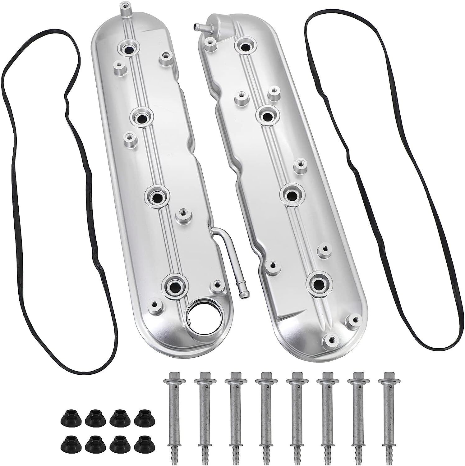 Valve Covers Left & Right 12570427 12582224 for 1999-2008 Chevy Silverado Sierra