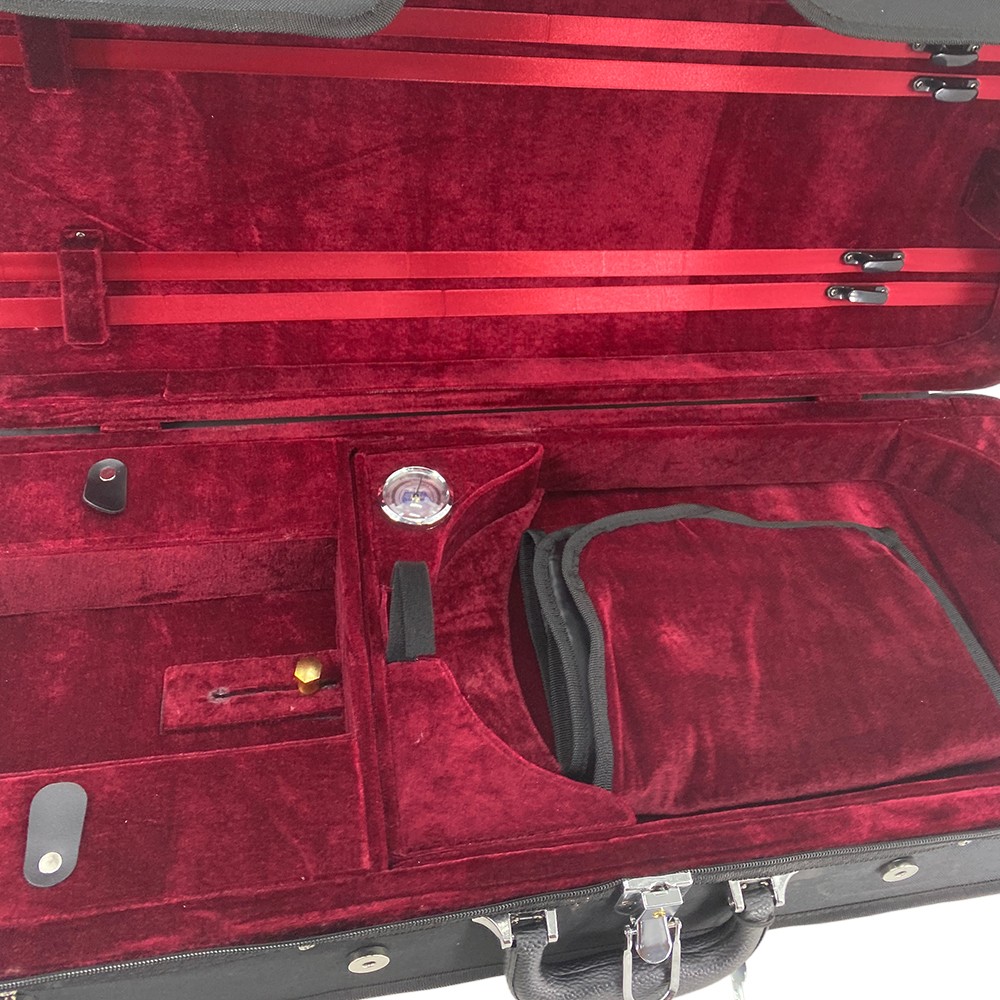 Adjustable Fit 15-16 Inch Viola Case Light Durable Soft Red Padding Strong