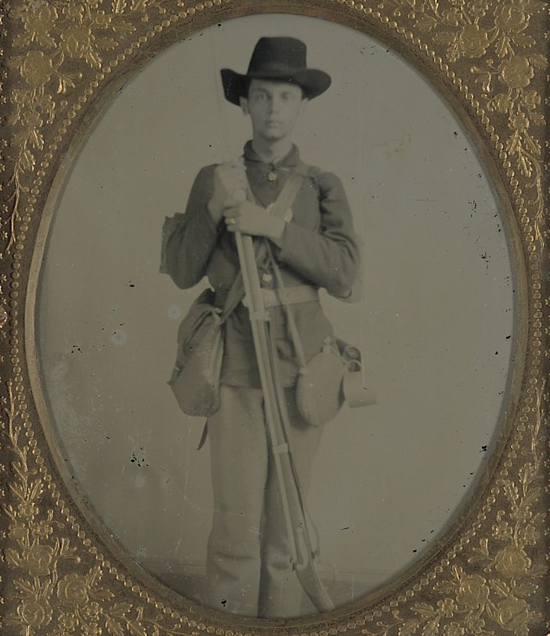 Civil War Tarred Canvas Haversack