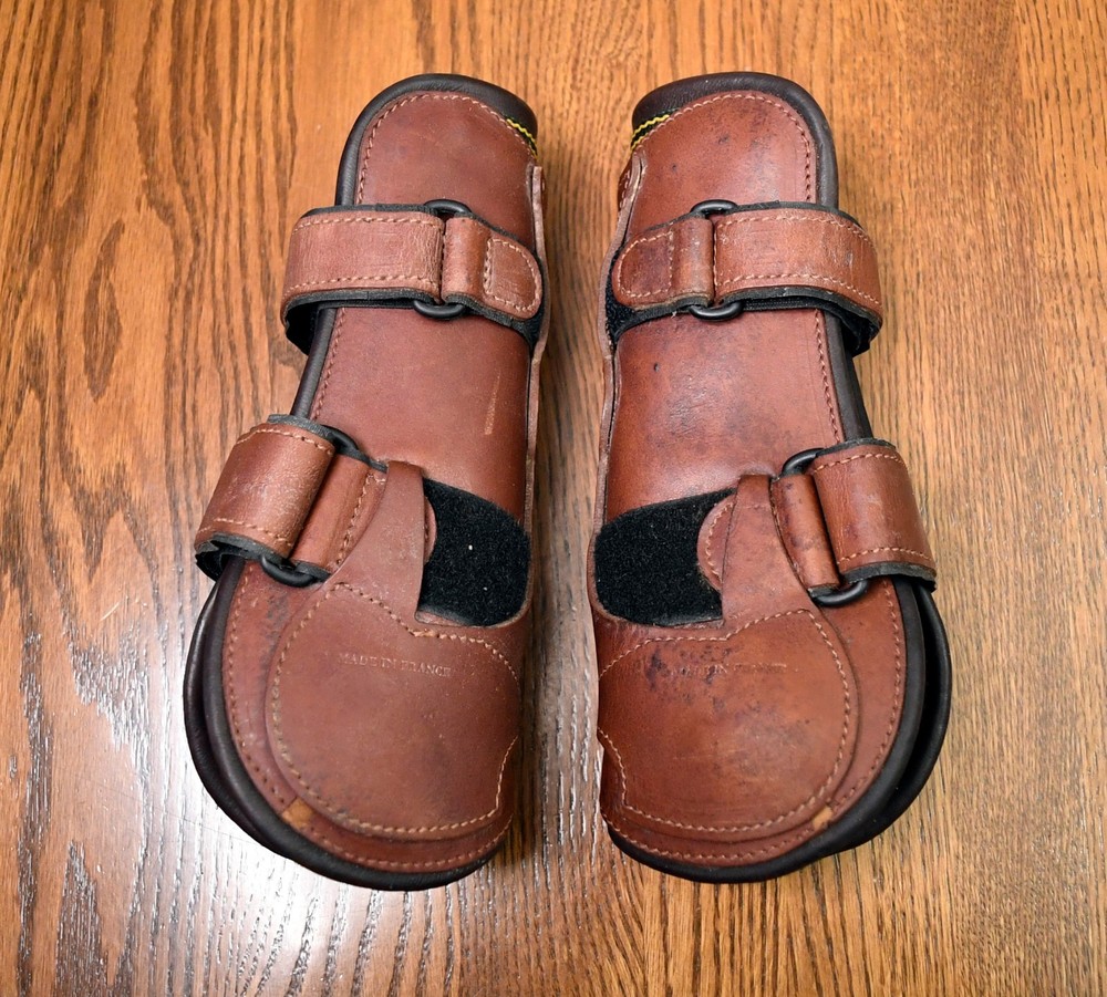Devoucoux, front boots, brown leather, Medium