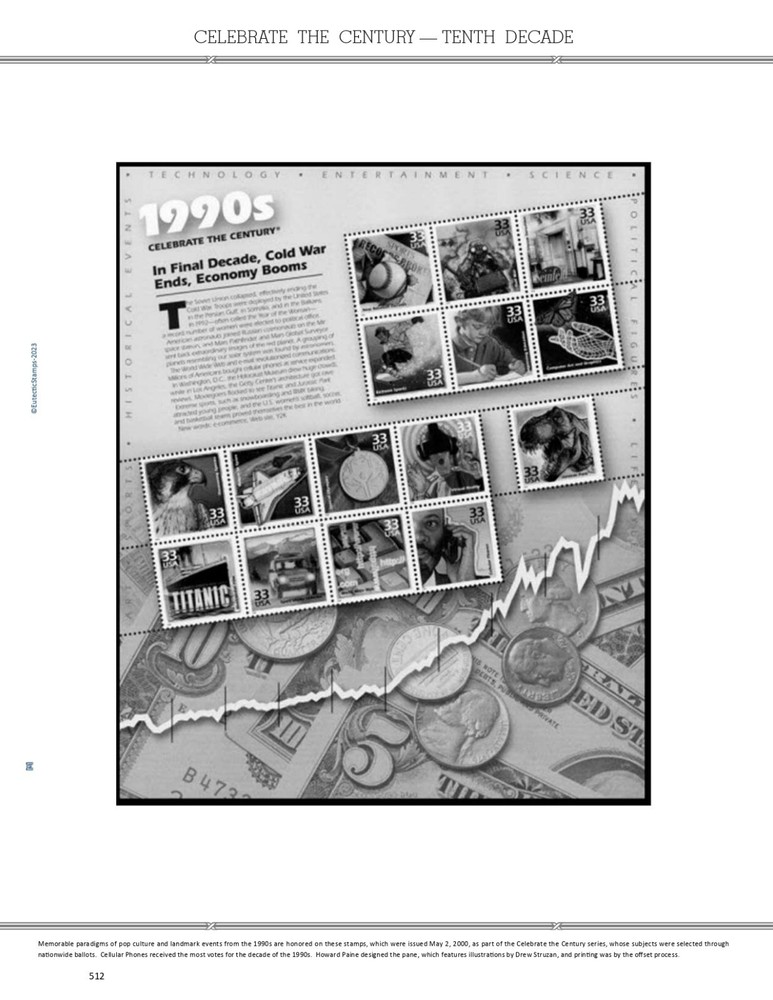 2000 U.S. Commemorative Singles COMPLETE Supplement (White Ace Alternative)