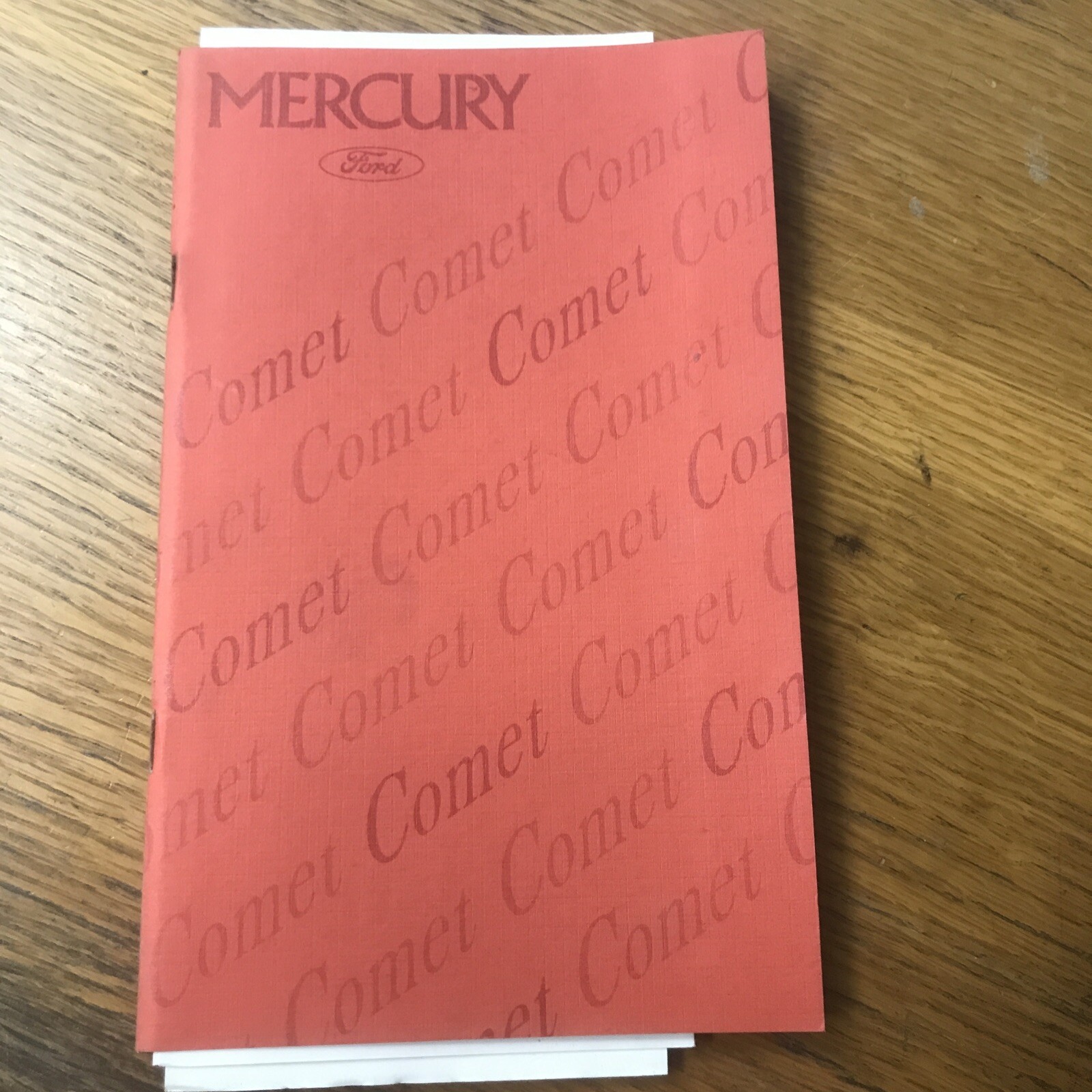 Mercury Comet Owners Manual