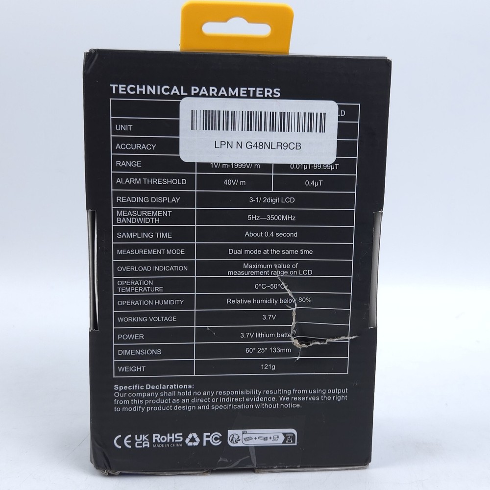 Erickhill EMF Tester Model RT-100