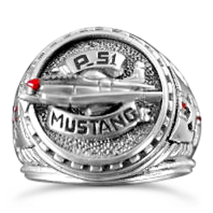 P-51 Mustang  Sterling Silver signet ring