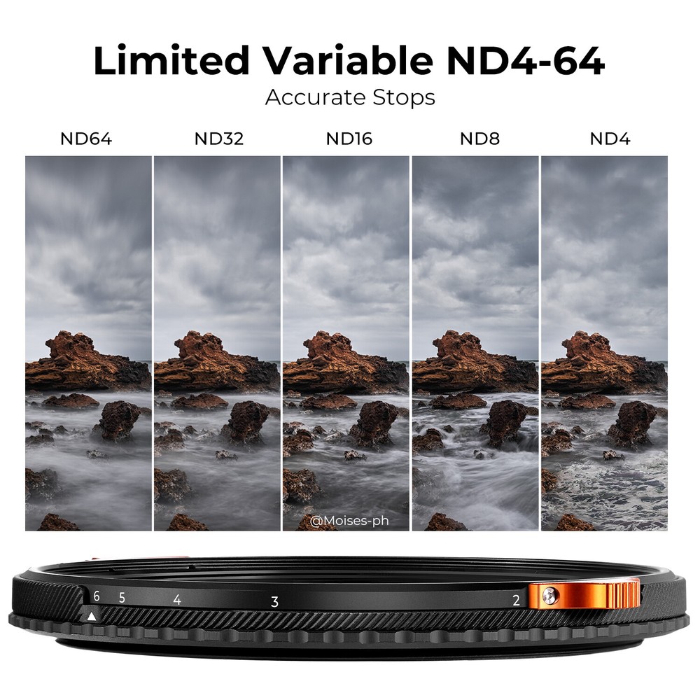 K&F Concept 2 in 1 ND4-ND64 Variable ND Filter & CPL Circular Polarizing Filter
