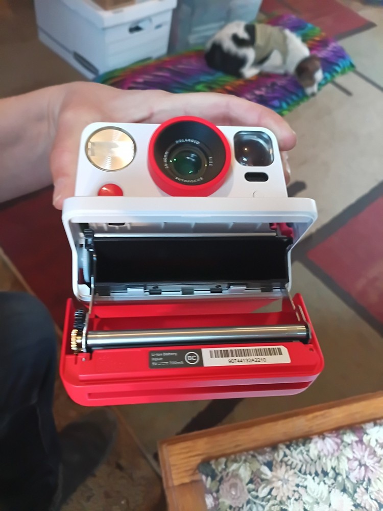 Polaroid Now Instant Camera Red & White Autofocus i-Type Tested Working