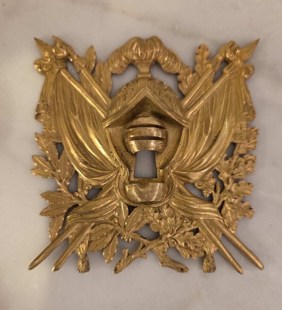 Antique Bronze Neoclassical Pediments