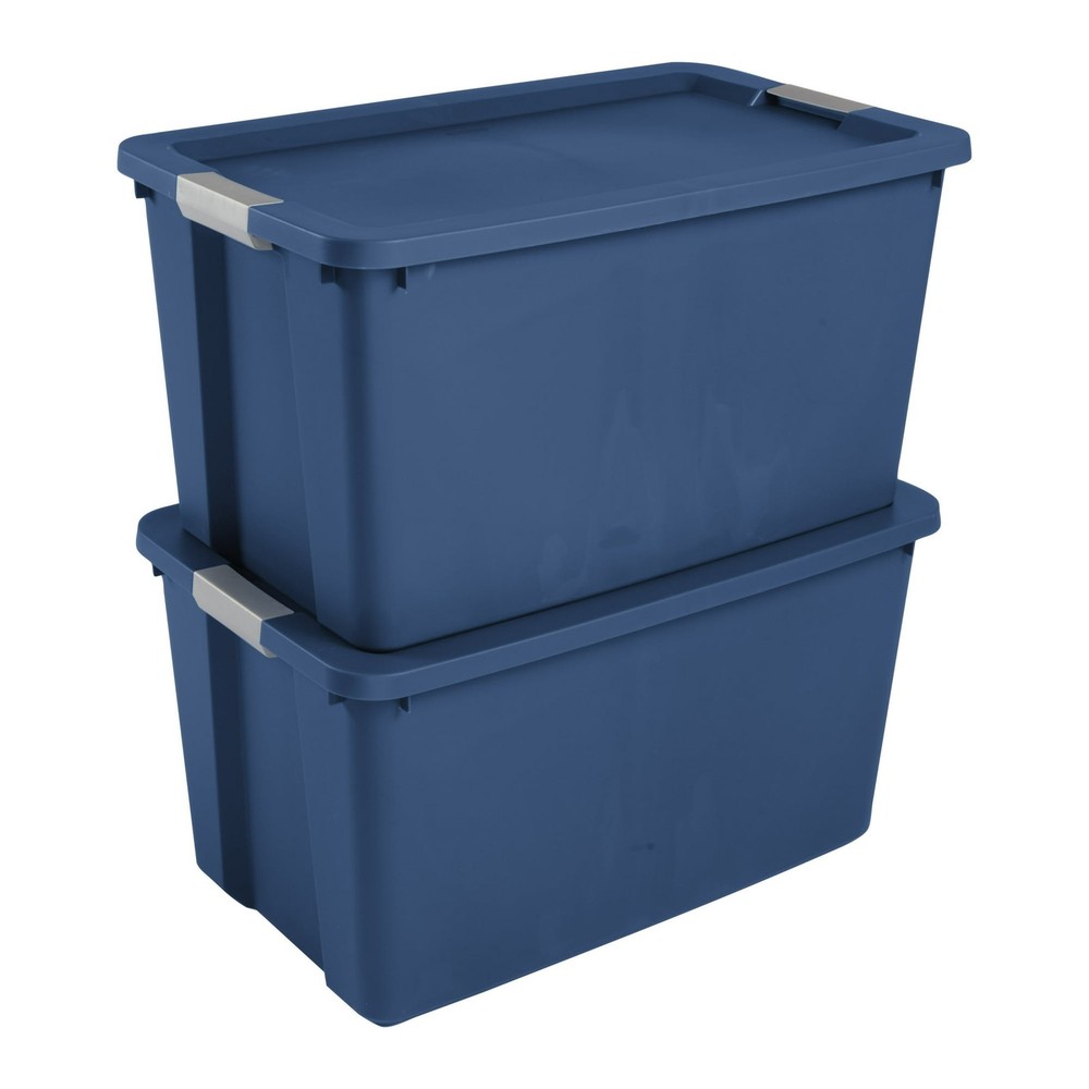 Sterilite 34 Gallon Extra-Large Storage Bin, Plastic Storage Container 2 pack