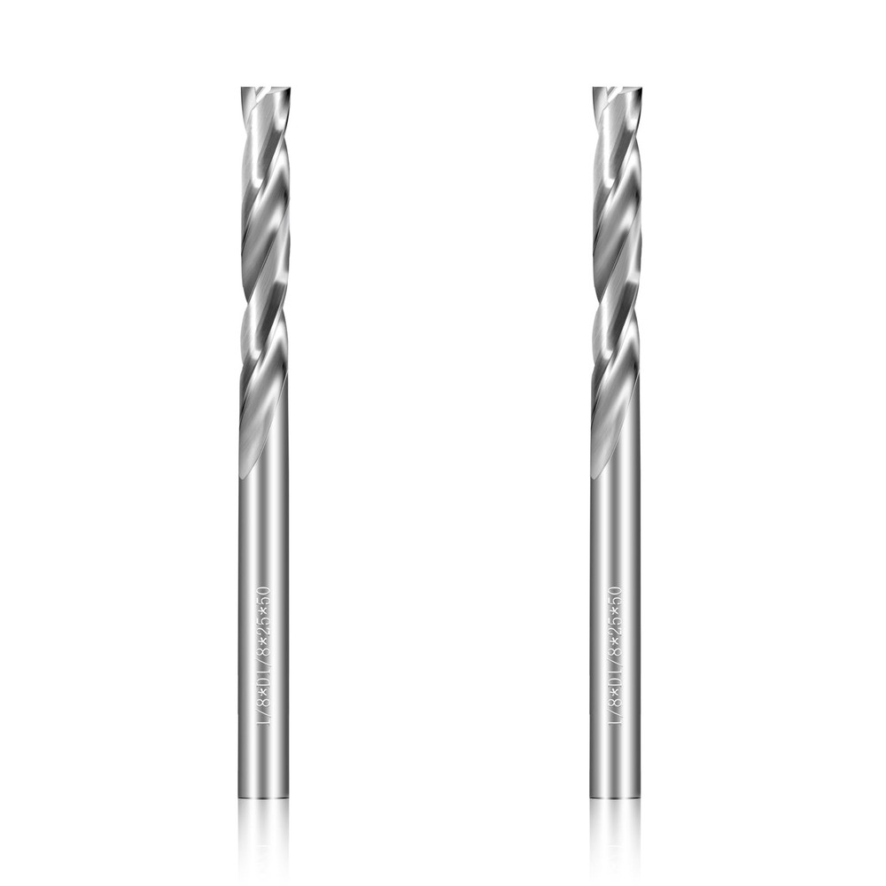 1/8" Flat Bottom Drill Bits Solid Carbide Tungsten Jobber Metal Tool 2 PCS