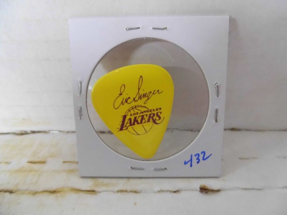 KISS "ERIC SINGER~LA LAKERS" 2009 GUITAR PICK~READ DESCRIPTION #14~6