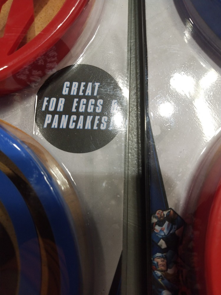 NEW Marvel's Avengers 4 Silicone Egg & Pancake Breakfast Molds double pack