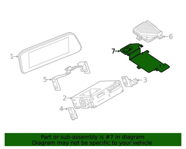 Genuine Mazda Amplifier Bracket BDGF-66-9B0