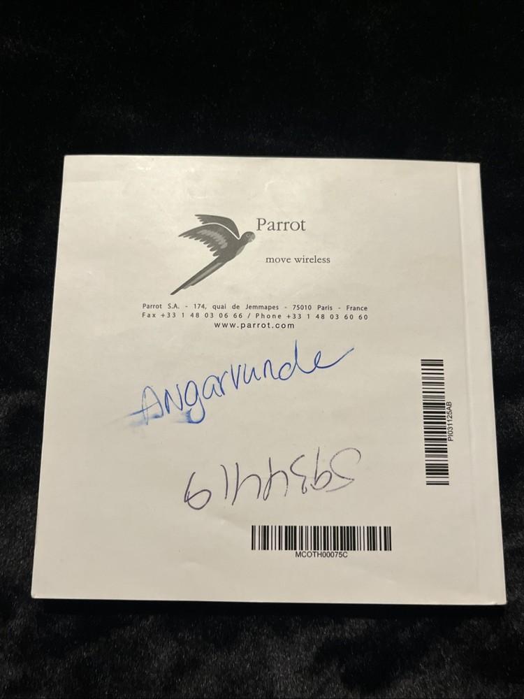 AR Drone Parrot User Manual Instructions Guide