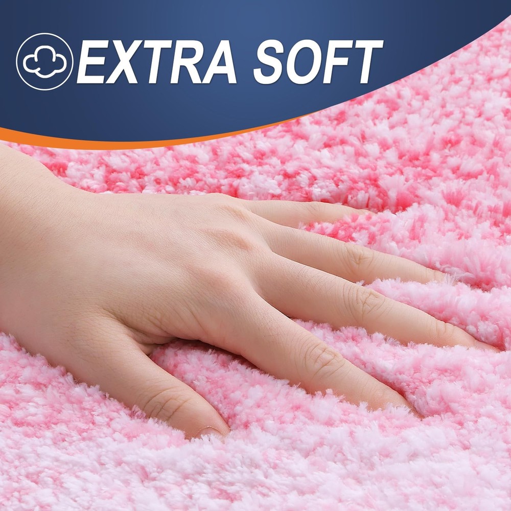 OLANLY Bathroom Runner Rugs 70x24, Extra Soft Absorbent Microfiber Bath Rugs,...