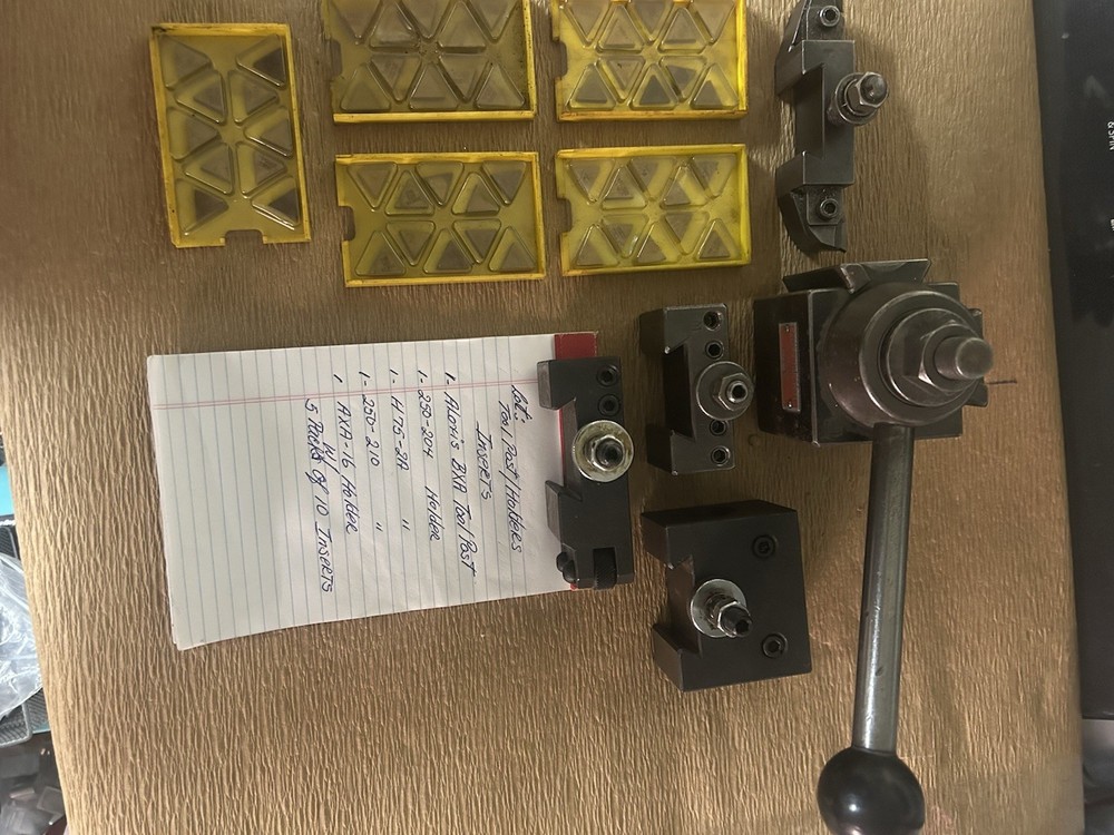 Aloris Tool Post With 4 Holders & 5 Packs Insert