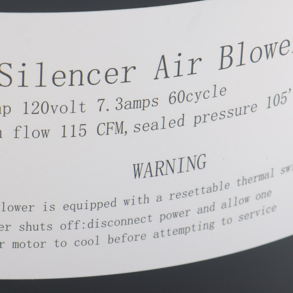 6315141 Air Supply Silencer Blower Motor 1.5 HP 120V 7.3 Amps For Hot Tubs & Spa