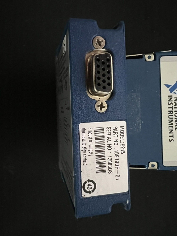 National Instruments NI-9215 cDAQ Analog Input Module, Simultaneous Sampling