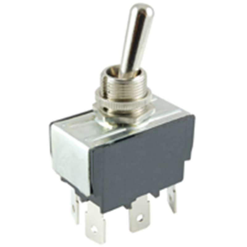 NTE Electronics 54-012 SWITCH 15A ON-OFF-ON 125VAC .250 QUICK CONNECT TERMINALS