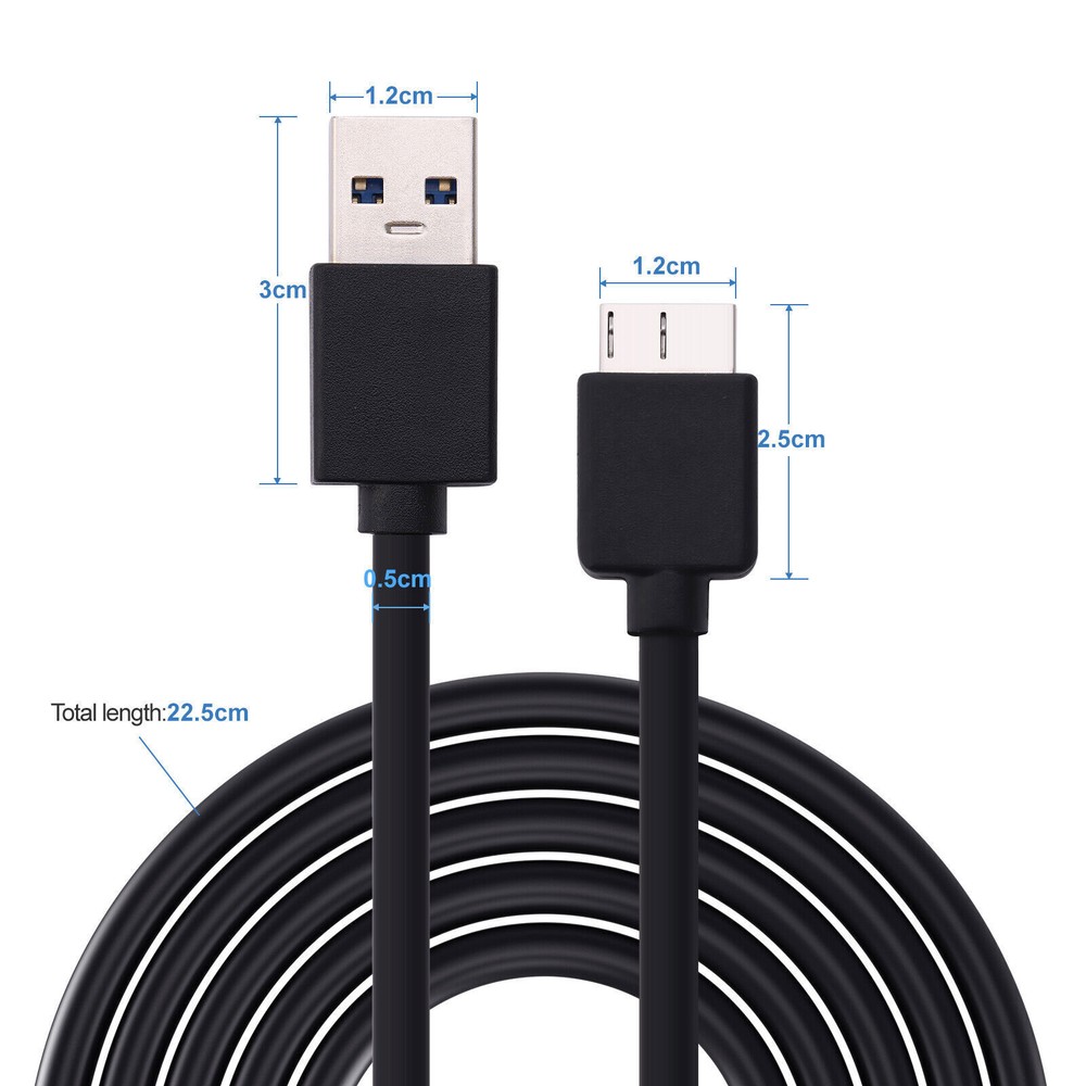 Micro USB 3.0 Cable High Speed Data SYNC For HDD External Hard Drive LOT