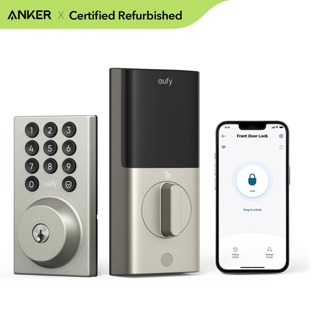 eufy Security Smart Lock C30 Keyless Entry Deadbolt Built-in WiFi(Alexa-Enabled)