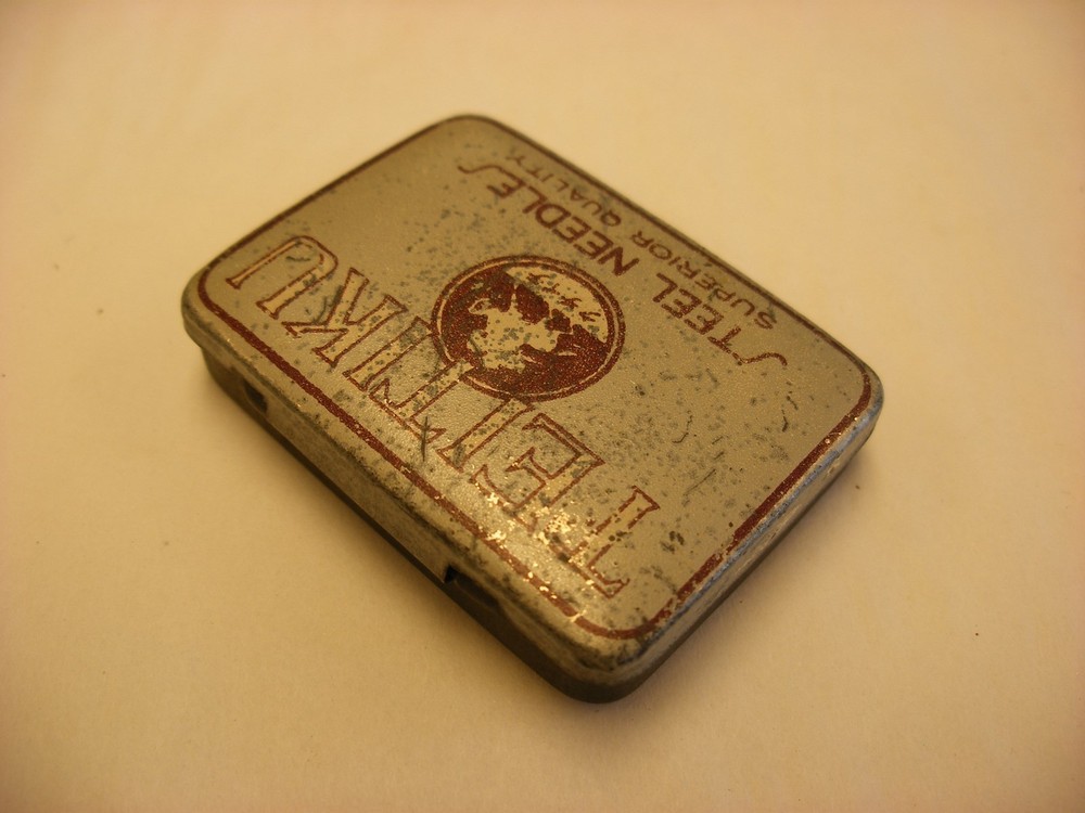 Phonograph Gramophone Needle Tin - Teitiku - Empty