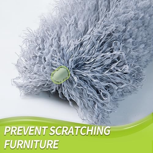 Cobweb Duster with Extension Pole & Microfiber Brush - Ceiling Cleaning Kit 100"