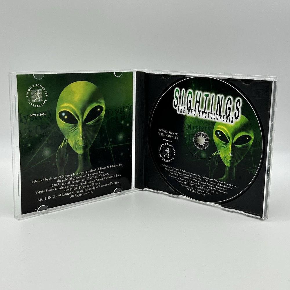 Sightings The UFO Encyclopedia (PC, CD-ROM, 1998, Paramount)