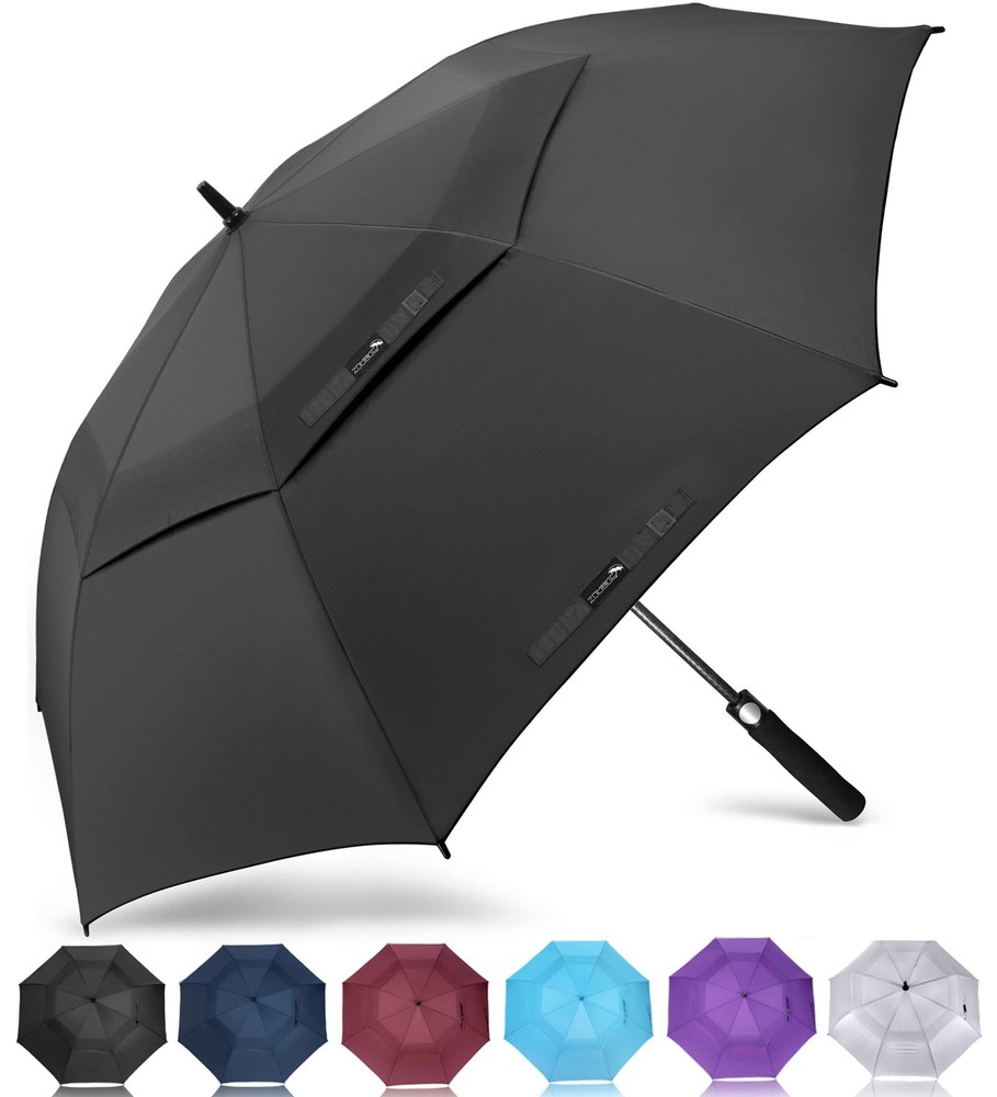 Golf Umbrella Windproof, Extra Large Oversized Heavy Duty Double Canopy for R...