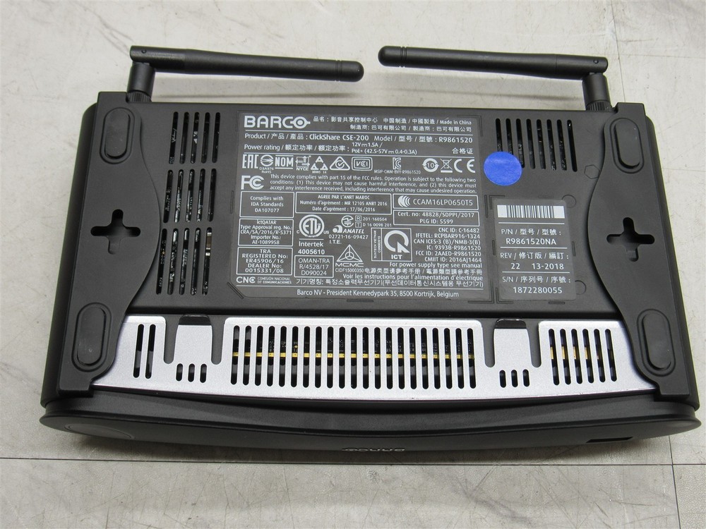 BARCO ClickShare CSE-200 / R9861520 Wireless Presentation Device w/ Button & AC