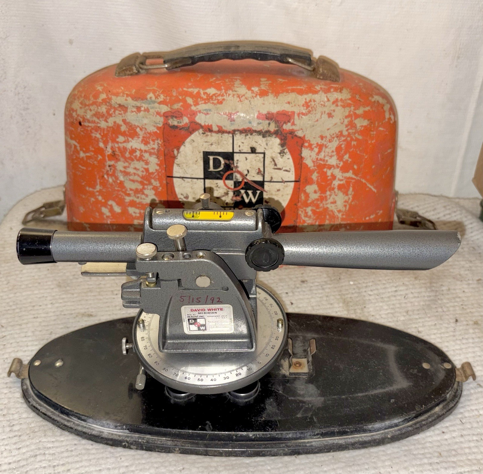 David White Meridian Realist Model 8080 Transit Level w/ Case