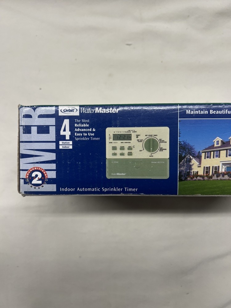 Orbit 57114 Water Master 4 Station Automatic Sprinkler System Timer Model