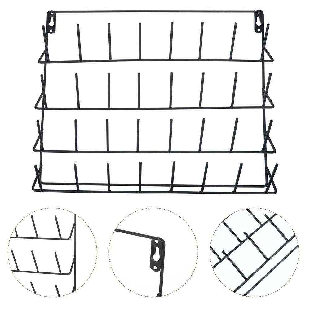 DIYEAH 32 Frame Serger Room Thread Organizer Wall- Mounted Thread Holder Cone...