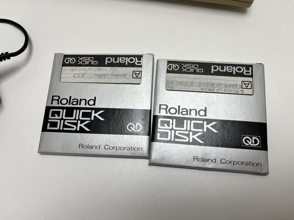 Roland PR-100 Digital Sequencer For Recording MIDI - Working Quickdisk Drive!