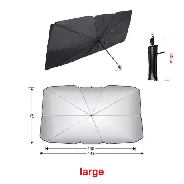 Car Windshield Sunshade Umbrella - Folding Front Window Sun Protection