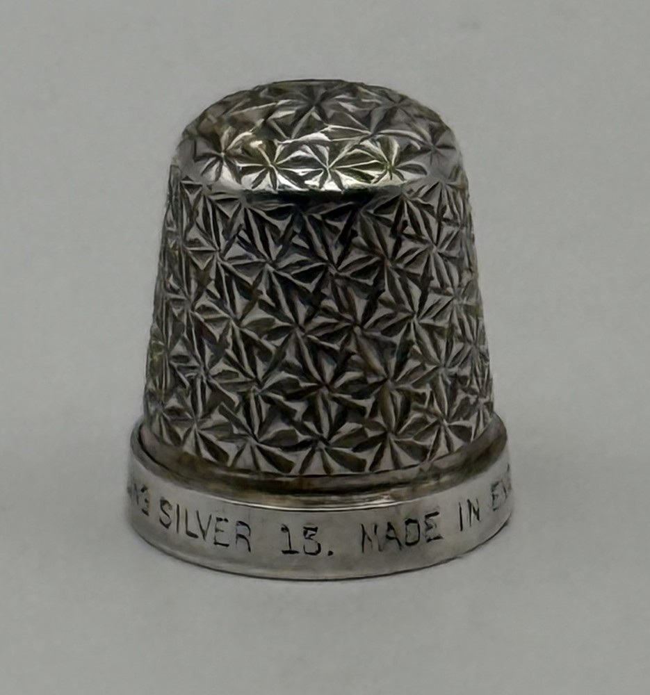Sterling Silver Thimble "The Spa" Size 13