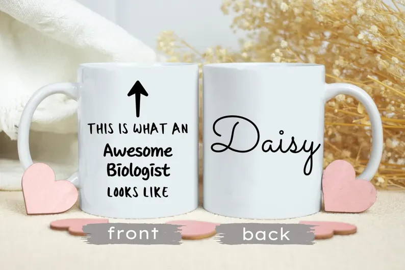 Personalized Biologist Mug Science Coffee Cup Gift