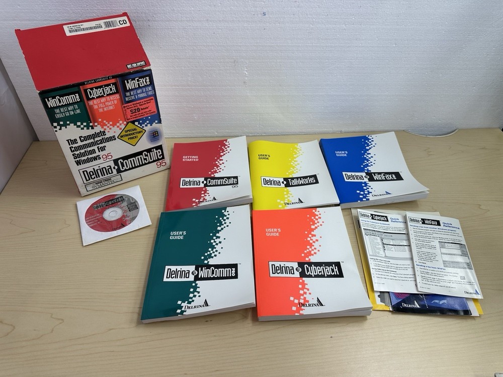 Delrina Commsuite The Complete Communications Solution For Windows 95 Used