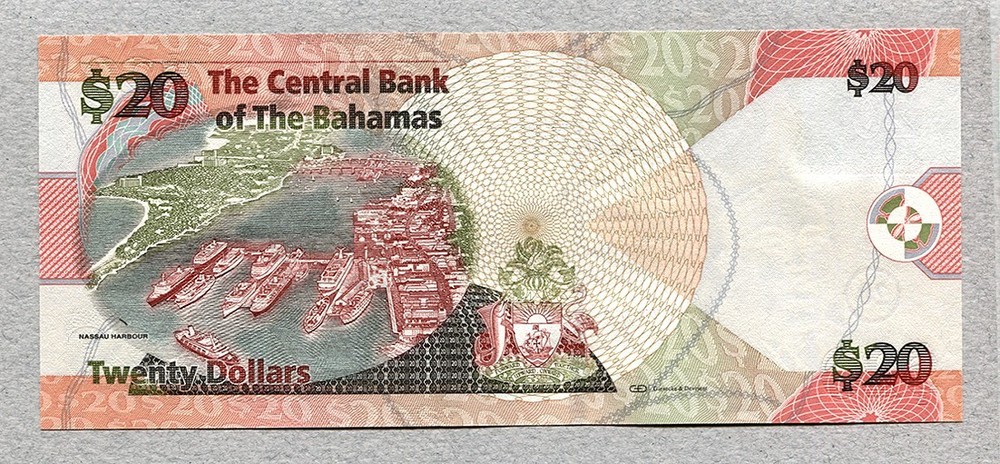BAHAMAS 20 Dollars 2010 P74Aa UNC