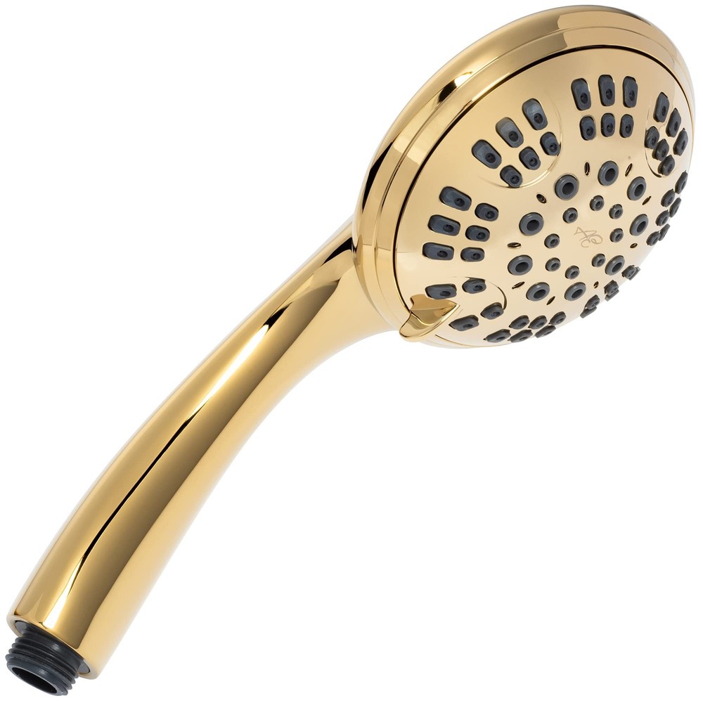 6 Function Handheld Shower Head (Aqua Elegante) - Polished Brass - 2.5 GPM