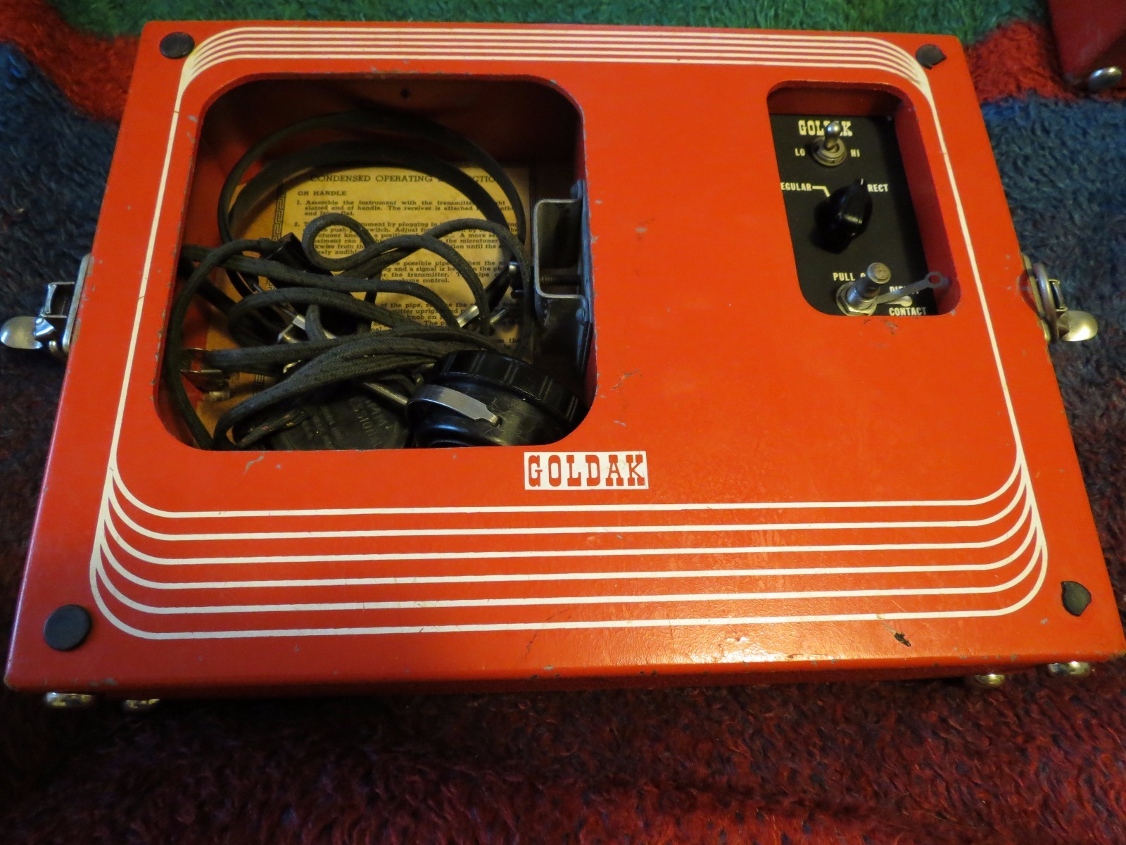 1930's vintage Goldak model TR-1A Signal master pipe Locater