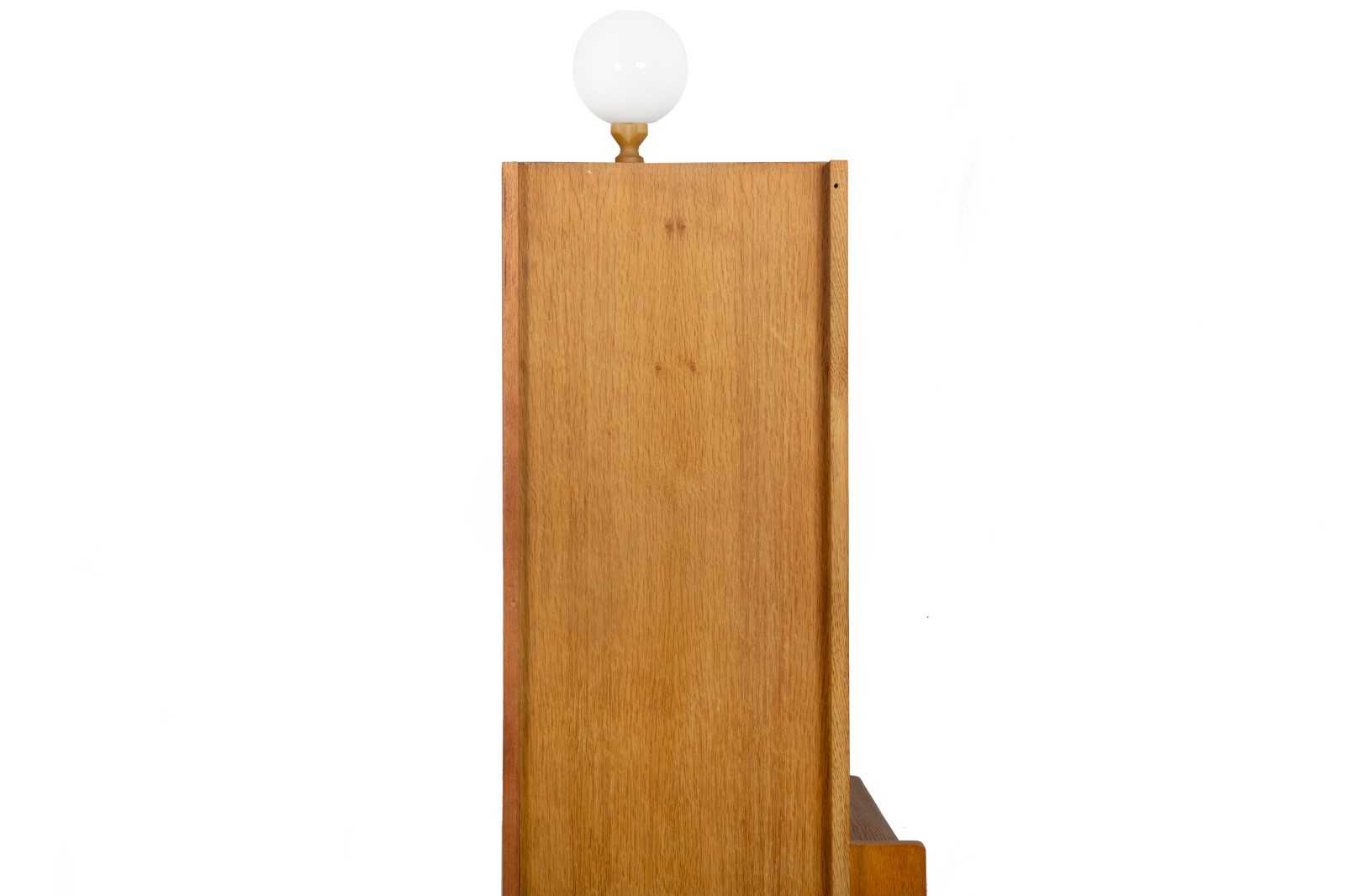 French Modernist Oak Bar Cabinet Bookshelf by Guillerme and Chambron