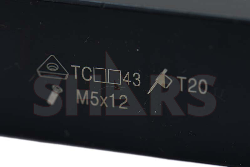 SHARS 5PC 1" INDEXABLE TURNING TOOL BIT + INSERTS + CERTIFICATE P]