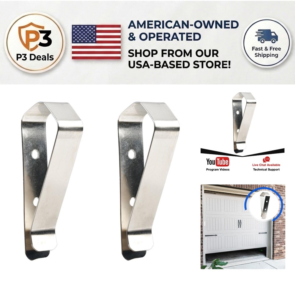 Modern 2-Pack Garage Remote Visor Clips for Liftmaster Chamberlain Vehicles