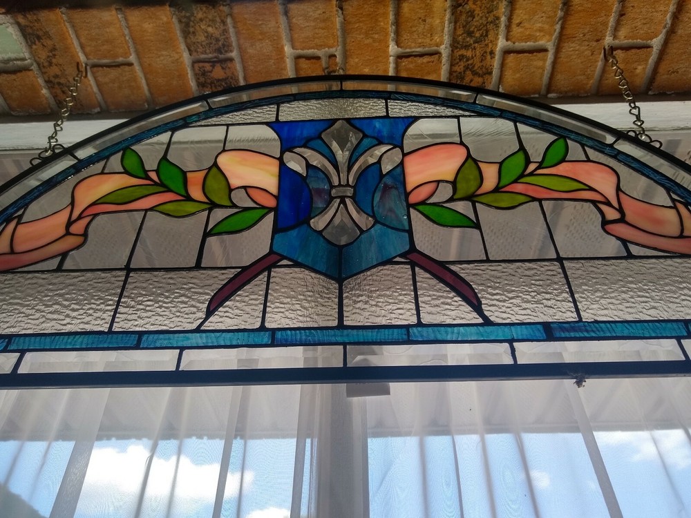 Leaded stained glass window